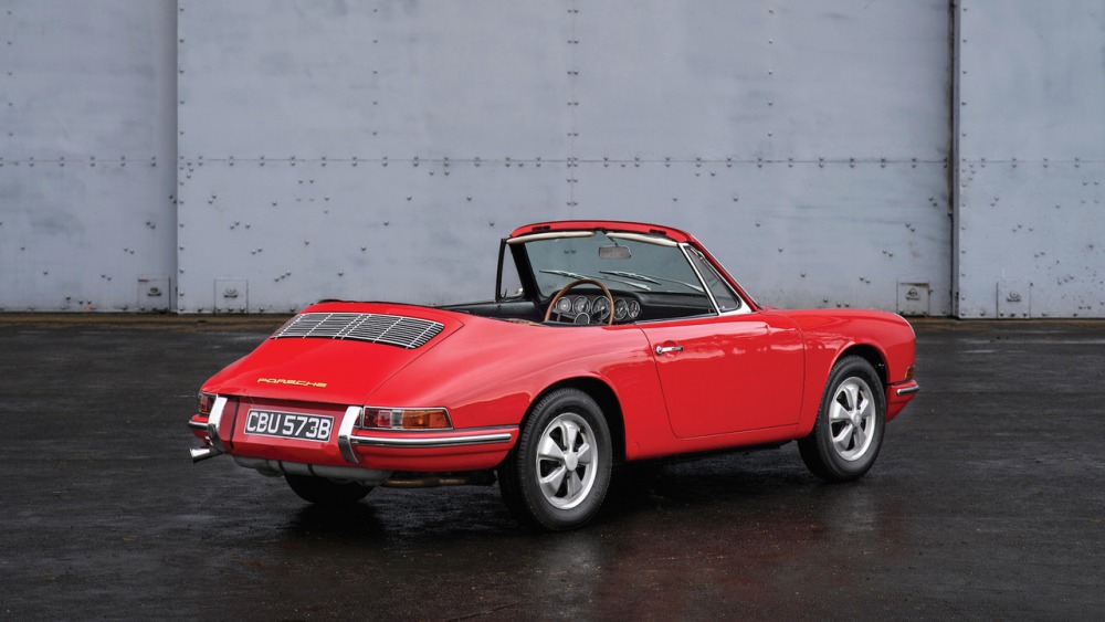vista trasera Porsche 911 Cabriolet 1963
