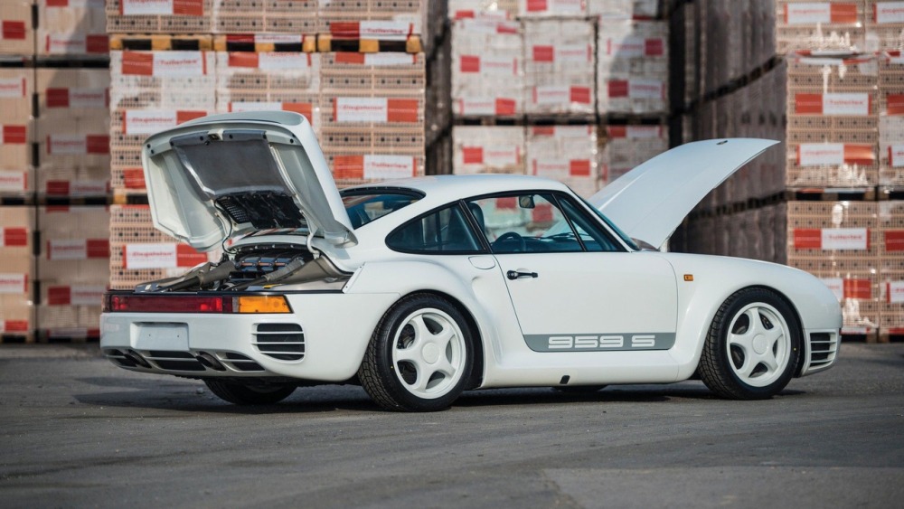 Vista trasera Porsche 959 Sport de 1988