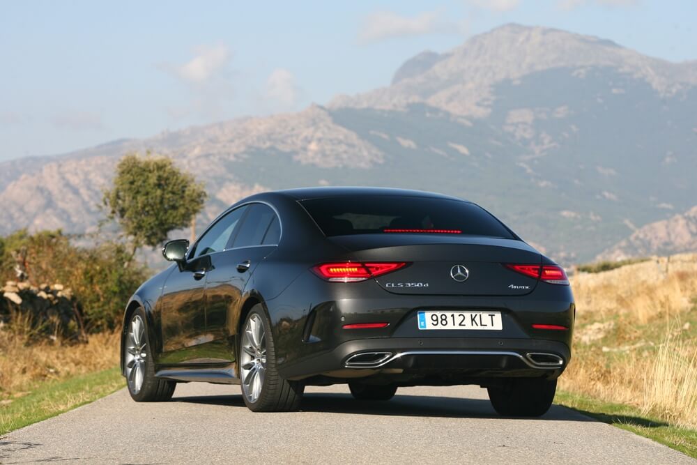 Trasera estática Prueba Mercedes CLS 350d 4MATIC 2018 Trasera estática Prueba Mercedes CLS 350d 4MATIC 2018
