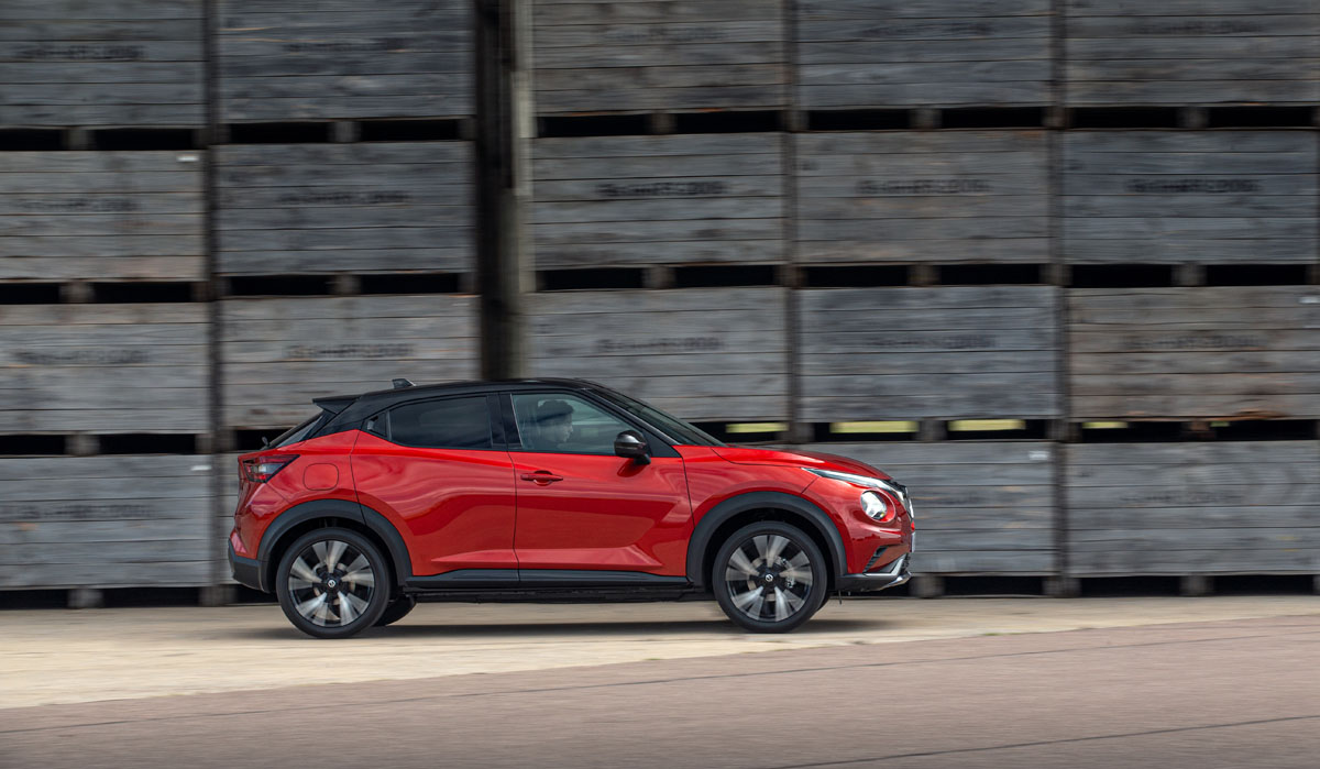 El Nissan Juke 2020 en movimiento