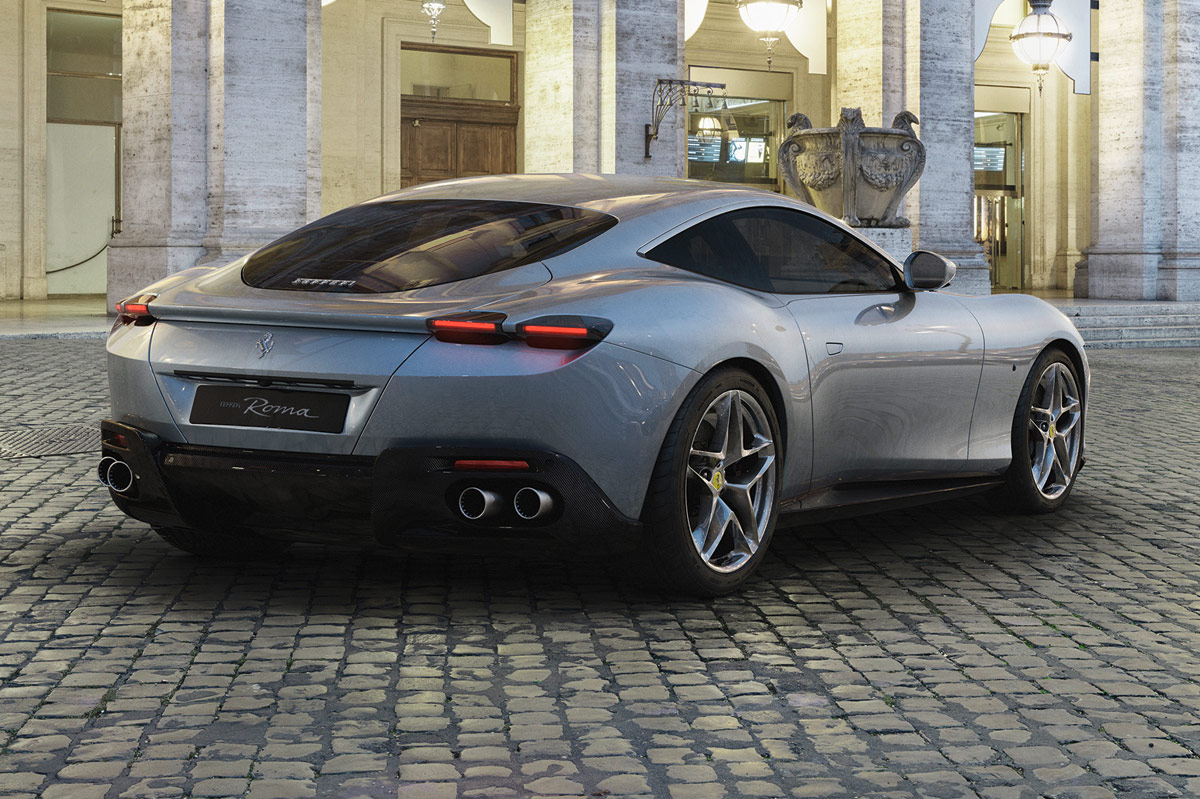 Trasera del Ferrari Roma