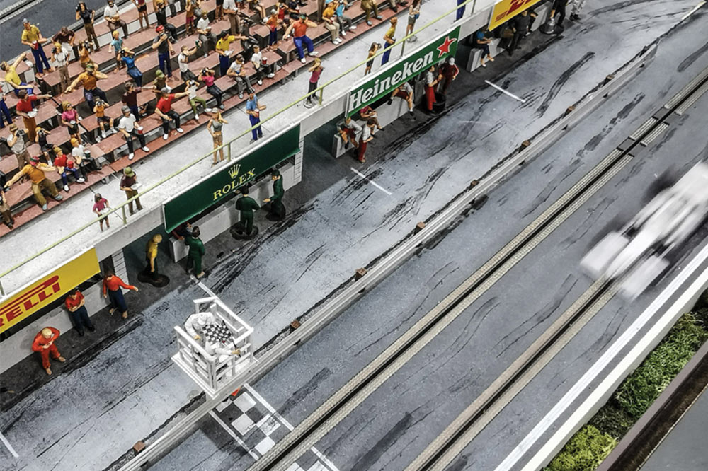 circuito de f1 de juguete asfalto