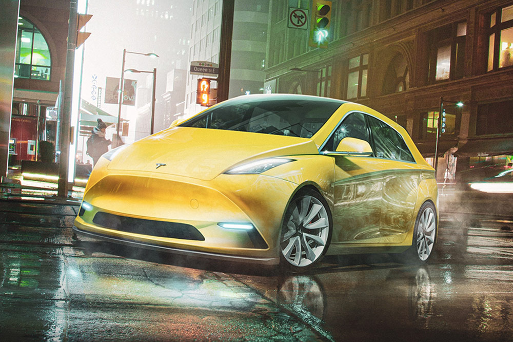 vehículos tesla compacto