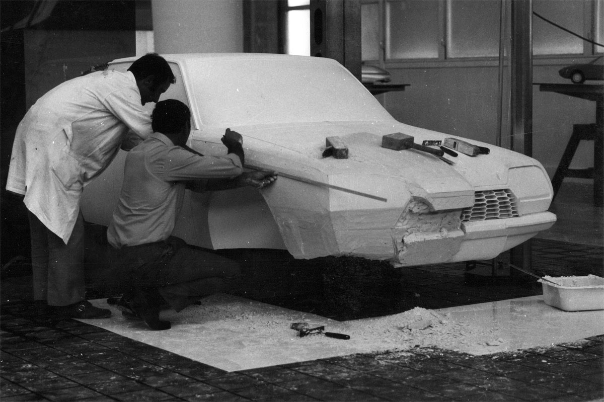 Maqueta de arcilla de los diseñadores del Citroën GS Maqueta de arcilla de los diseñadores del Citroën GS
