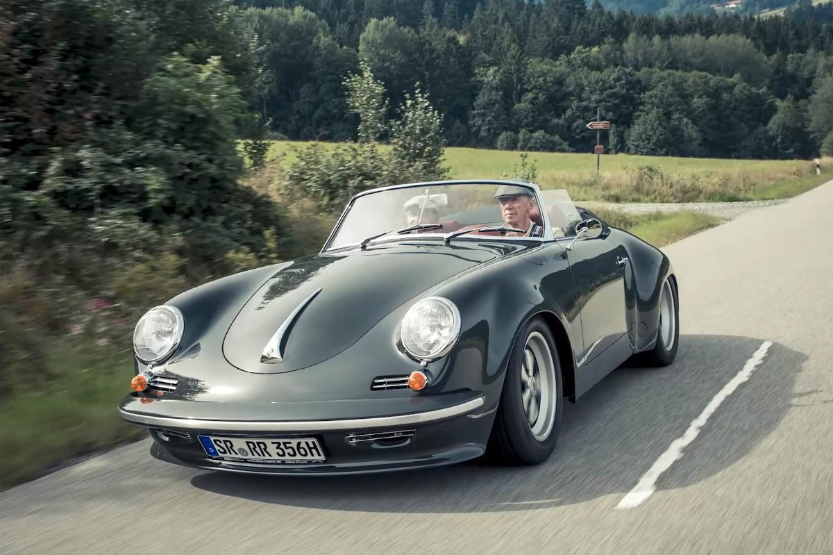 imagen de Walter Röhrl con su Porsche 356