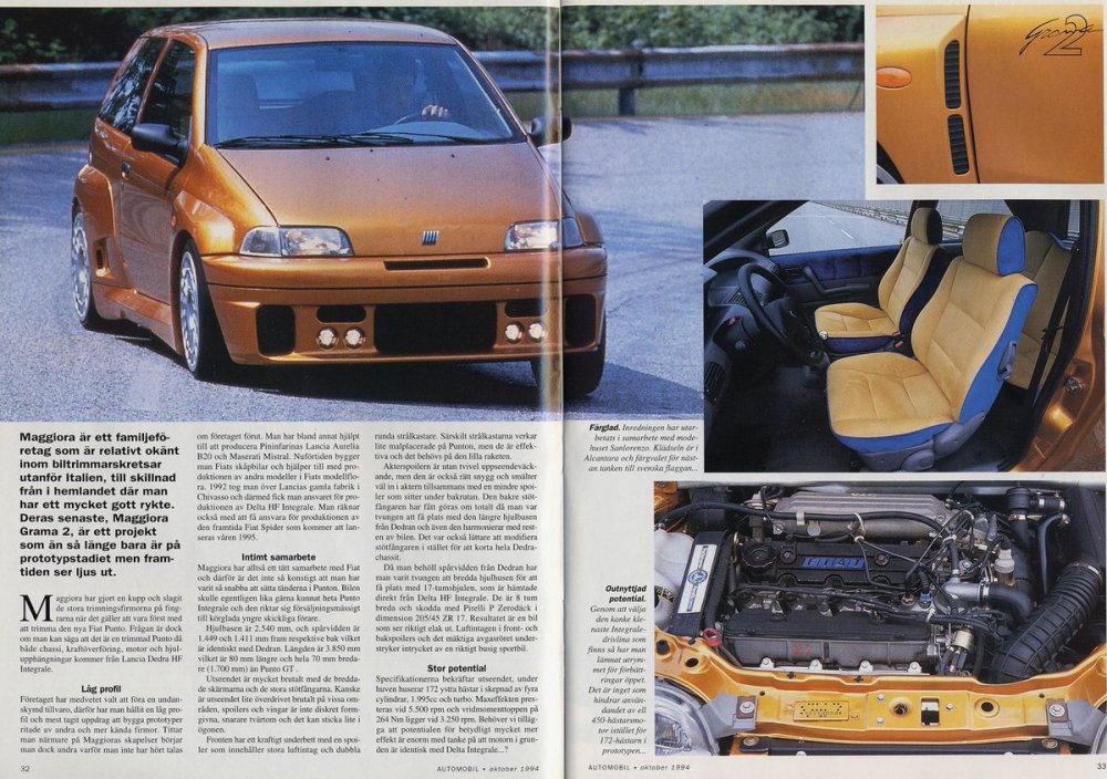 Fiat Punto Grama 2 Maggiora 1994 Fiat Punto Grama 2 Maggiora 1994