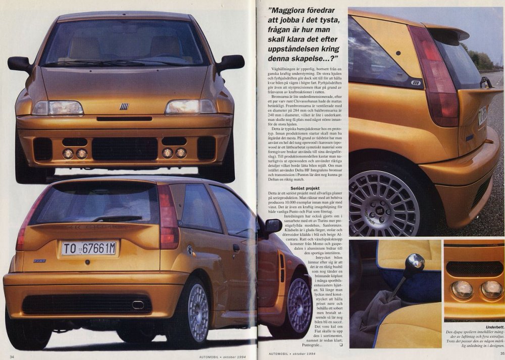 Fiat Punto Grama 2 Maggiora 1994 Fiat Punto Grama 2 Maggiora 1994