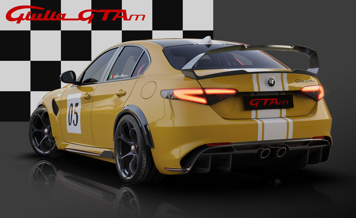 decoraciones históricas Alfa Giulia GTA - amarillo y blanco