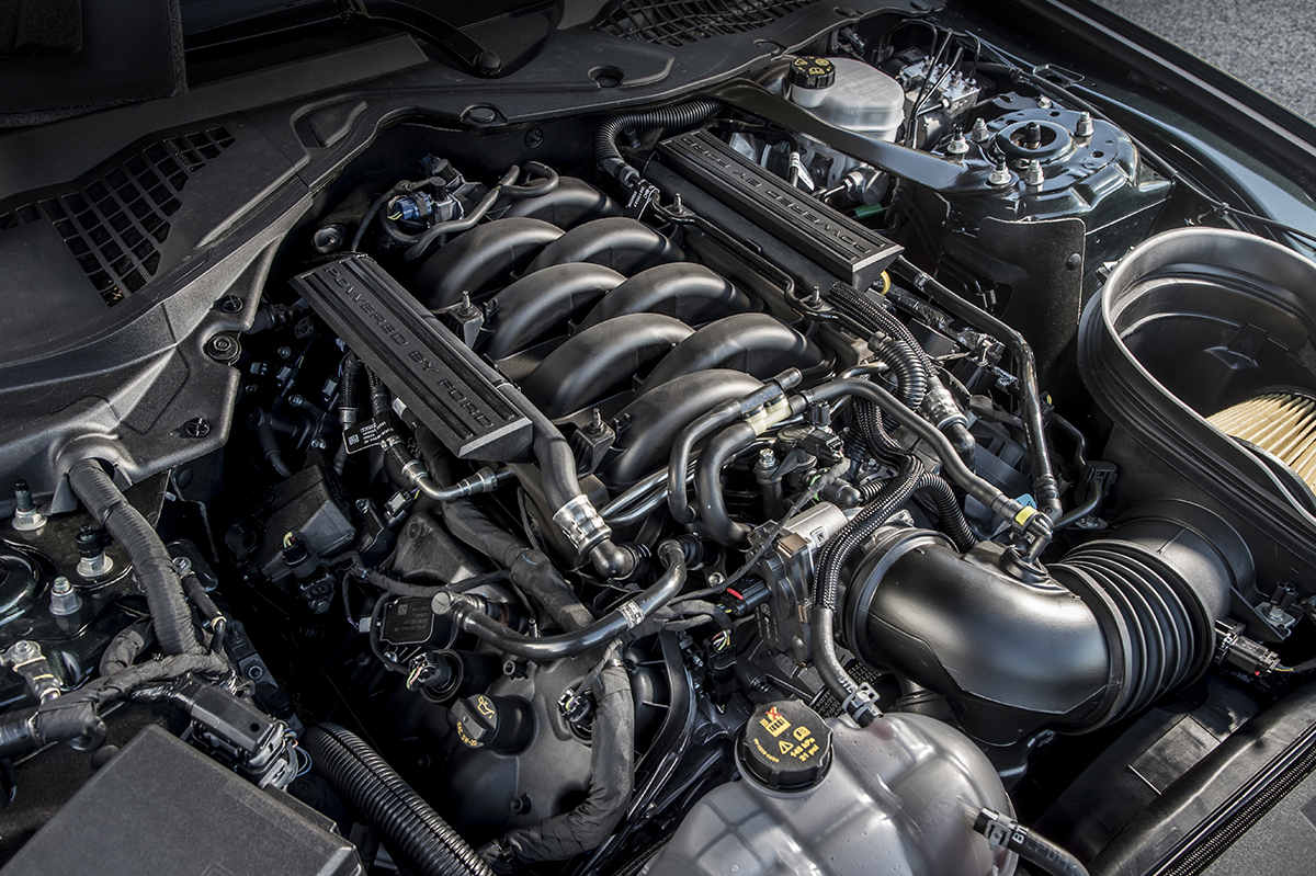 motor 5.0 V8 del Ford Mustang Bullitt