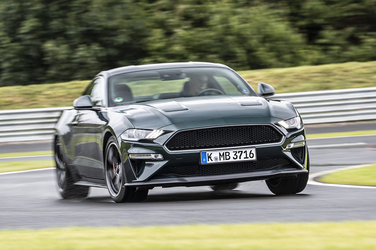 foto de la prueba del Ford Mustang Bullitt en el circuito de M-Sport