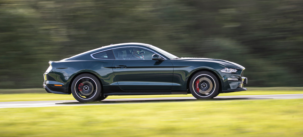 barrido de la prueba del Ford Mustang Bullitt en el circuito de M-Sport