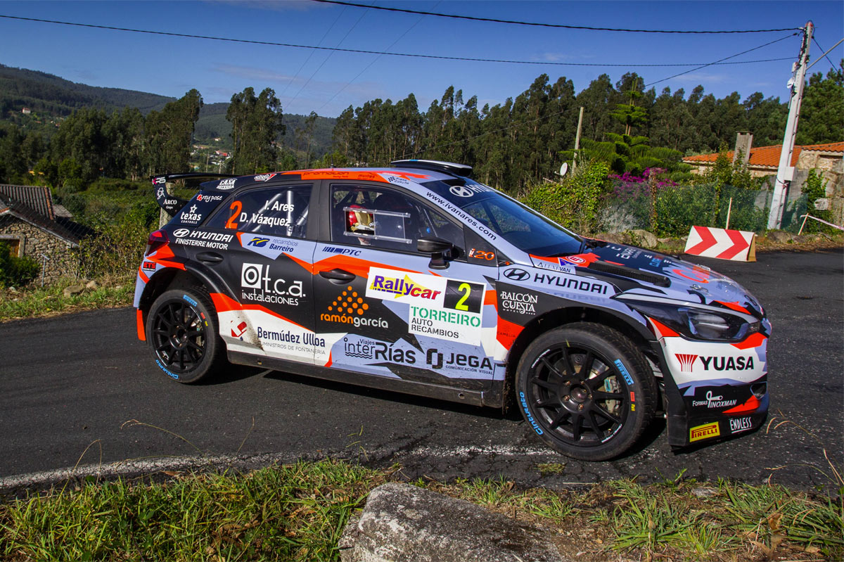 Iván Ares en el Rallye de Ferrol 2020