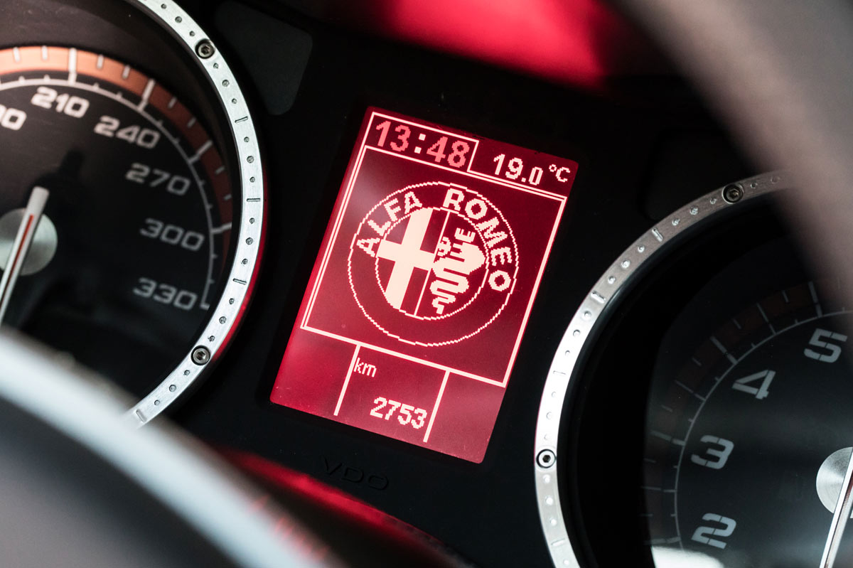 Cuadro de instrumentos del Alfa Romeo 8C Spider