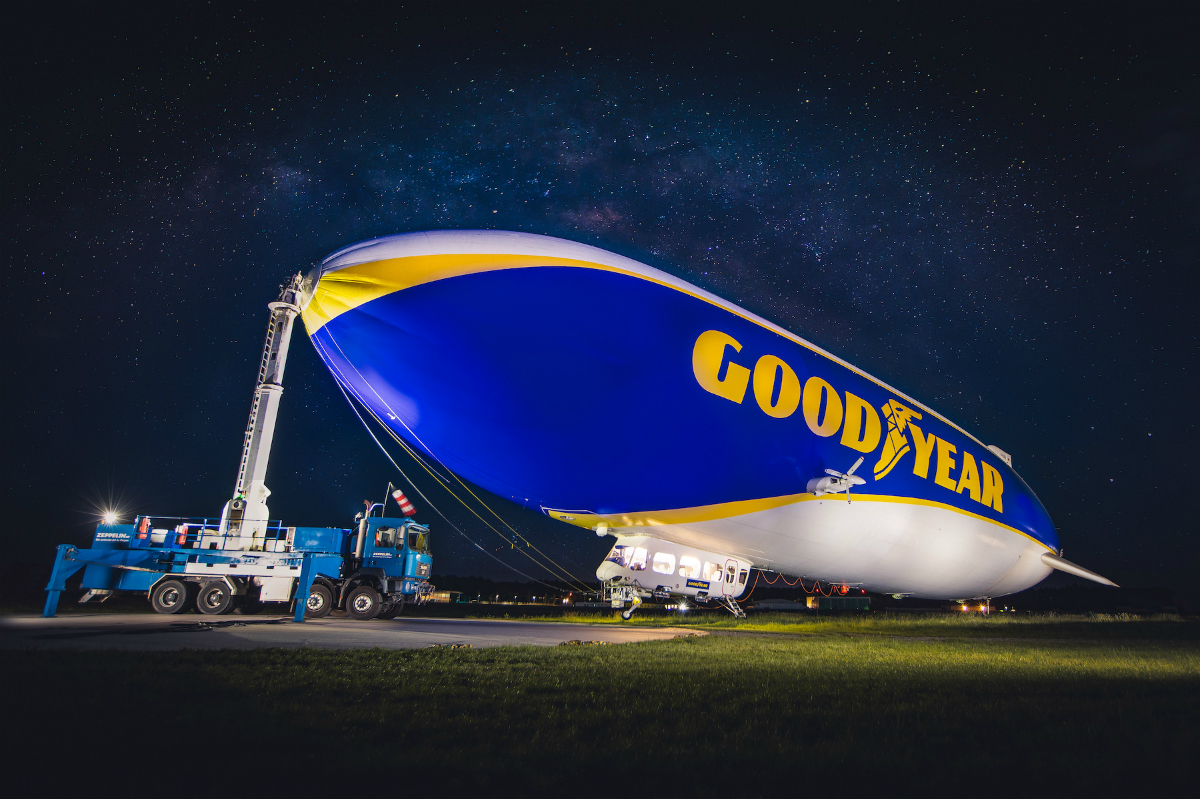 El blimp de Goodyear