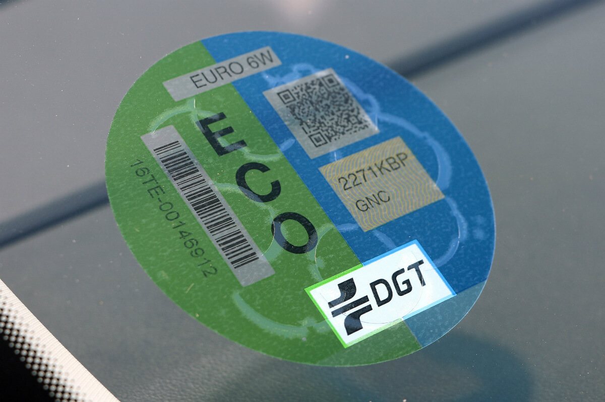 Pegatina ECO de la DGT