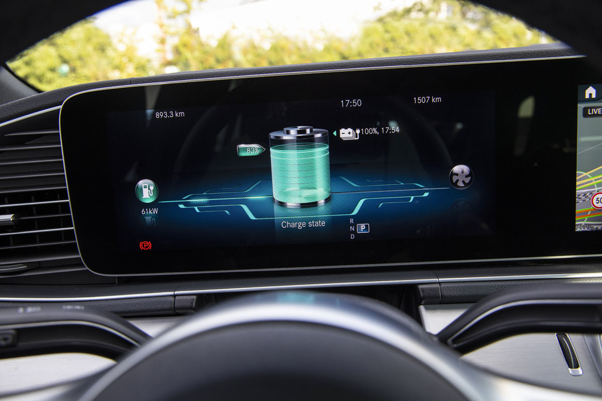 pantalla del Mercedes GLE 350 de 4Matic