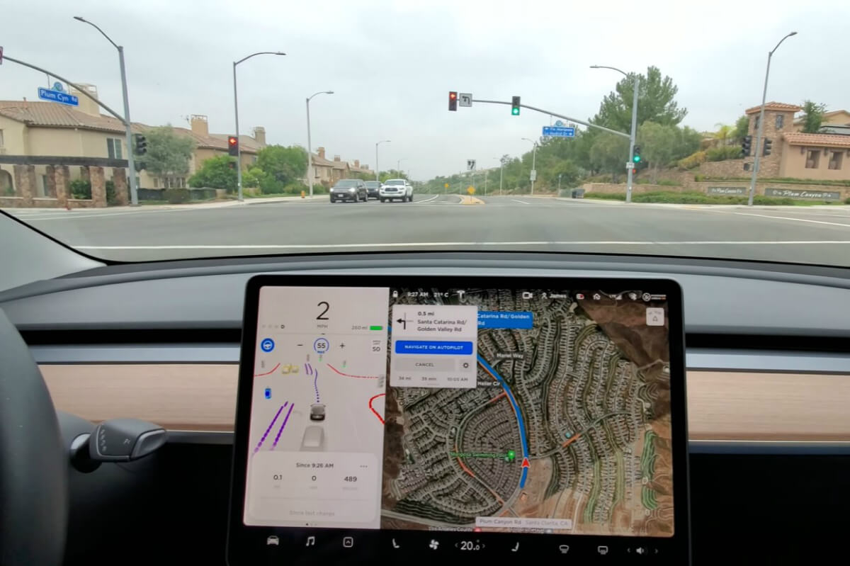 Autopilot de un Tesla Model 3