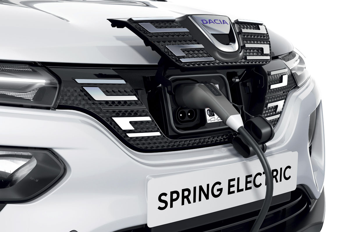 toma de carga del Dacia Spring Electric