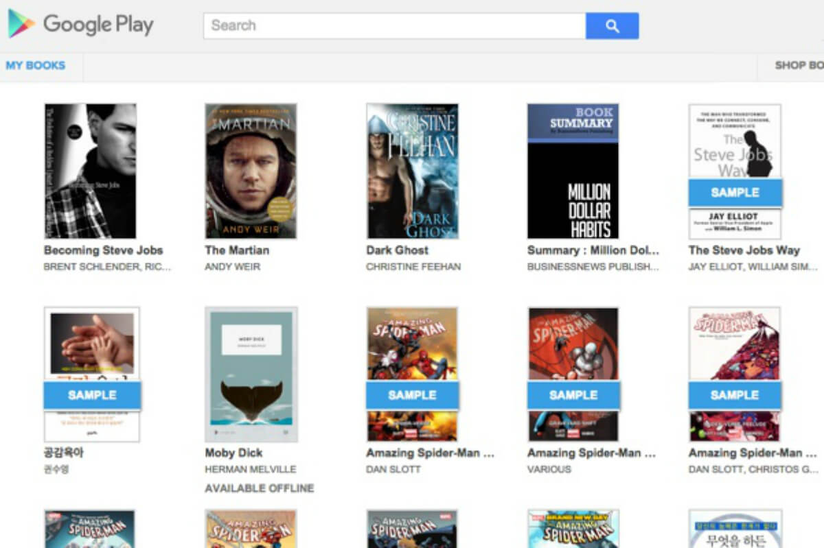 Play Books de Google