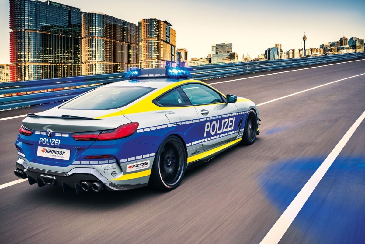 BMW M850i AC Schnitzer coche Policía