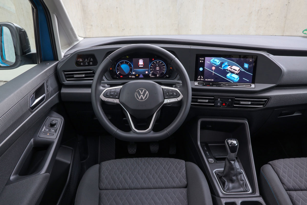 interior del Volkswagen Caddy 2021