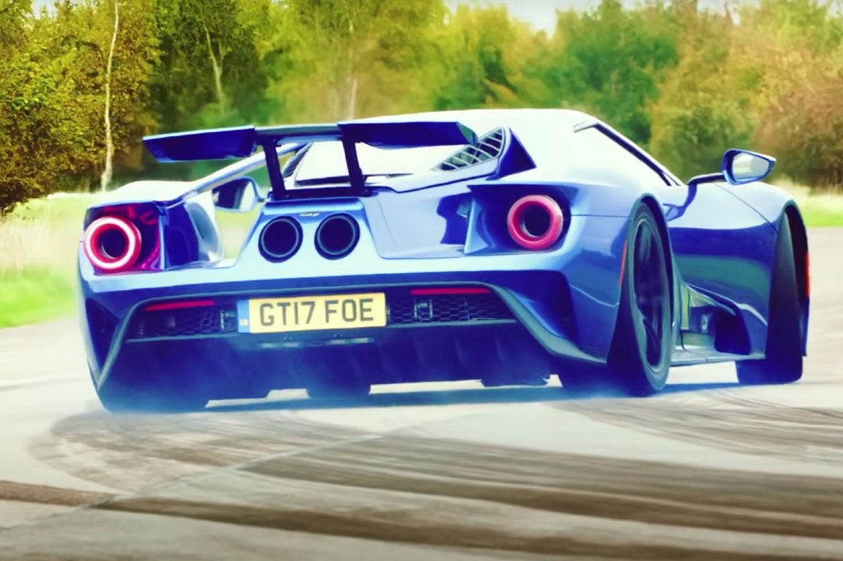 Ford GT prueba Jeremy Clarkson 3/4 trasera