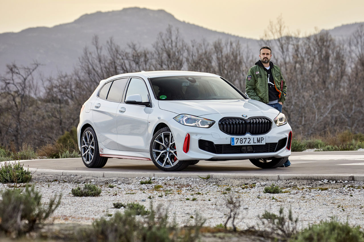 Hugo Valverde en la prueba del BMW 128ti