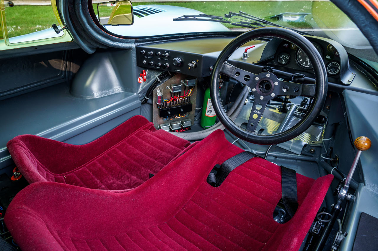 interior del Porsche 917K de 1970 que participó en las 24 Horas de Le Mans