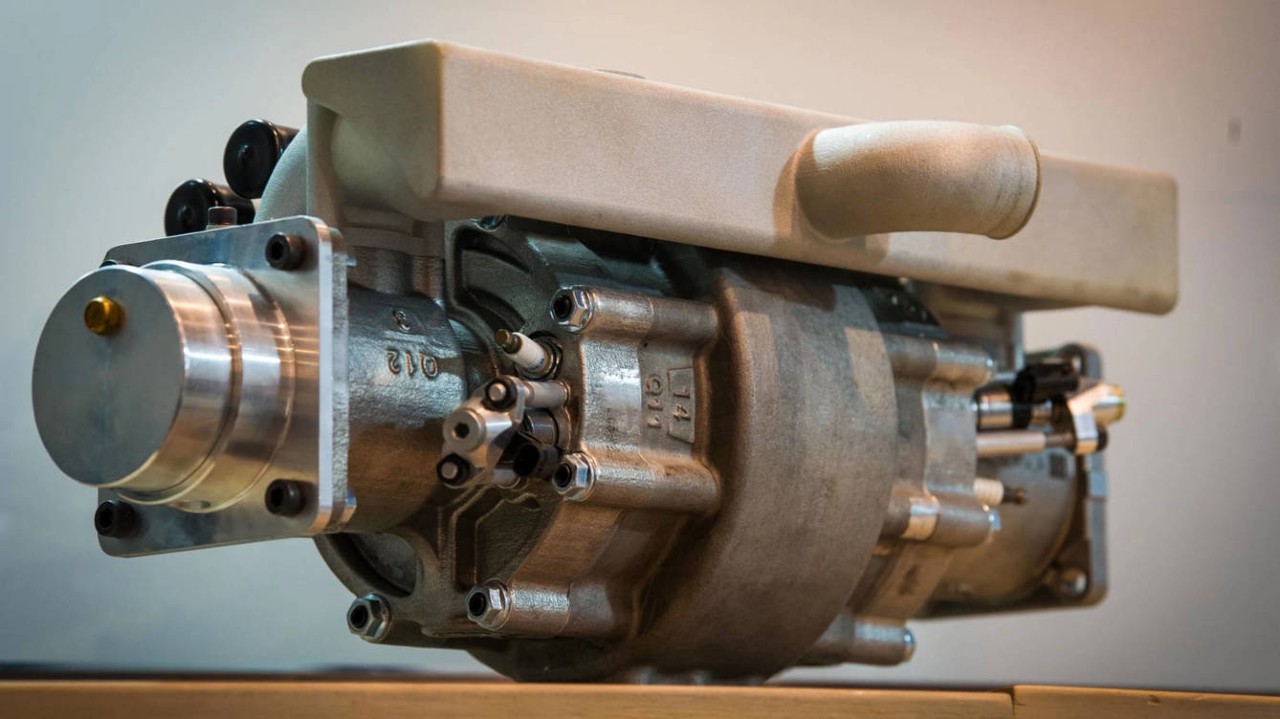 Motor monocilíndrico de hidrógeno