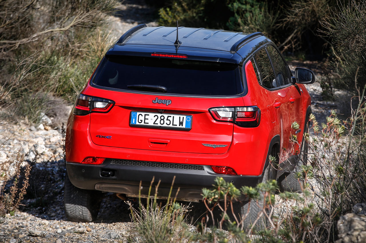 prueba off-road del Jeep Compass 2021 4xe Trailhawk 1.3 PHEV 240 CV