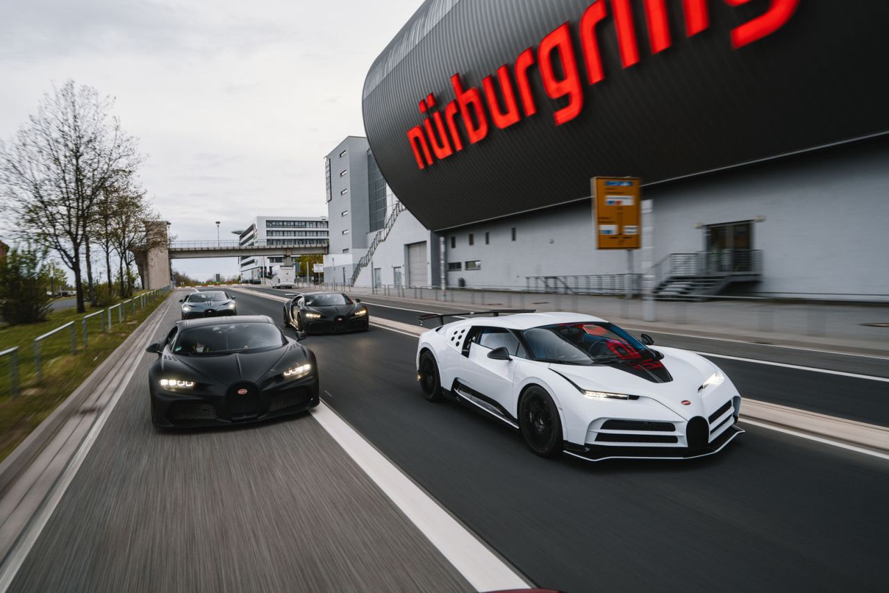 bugatti linea desarrollo nurburgring