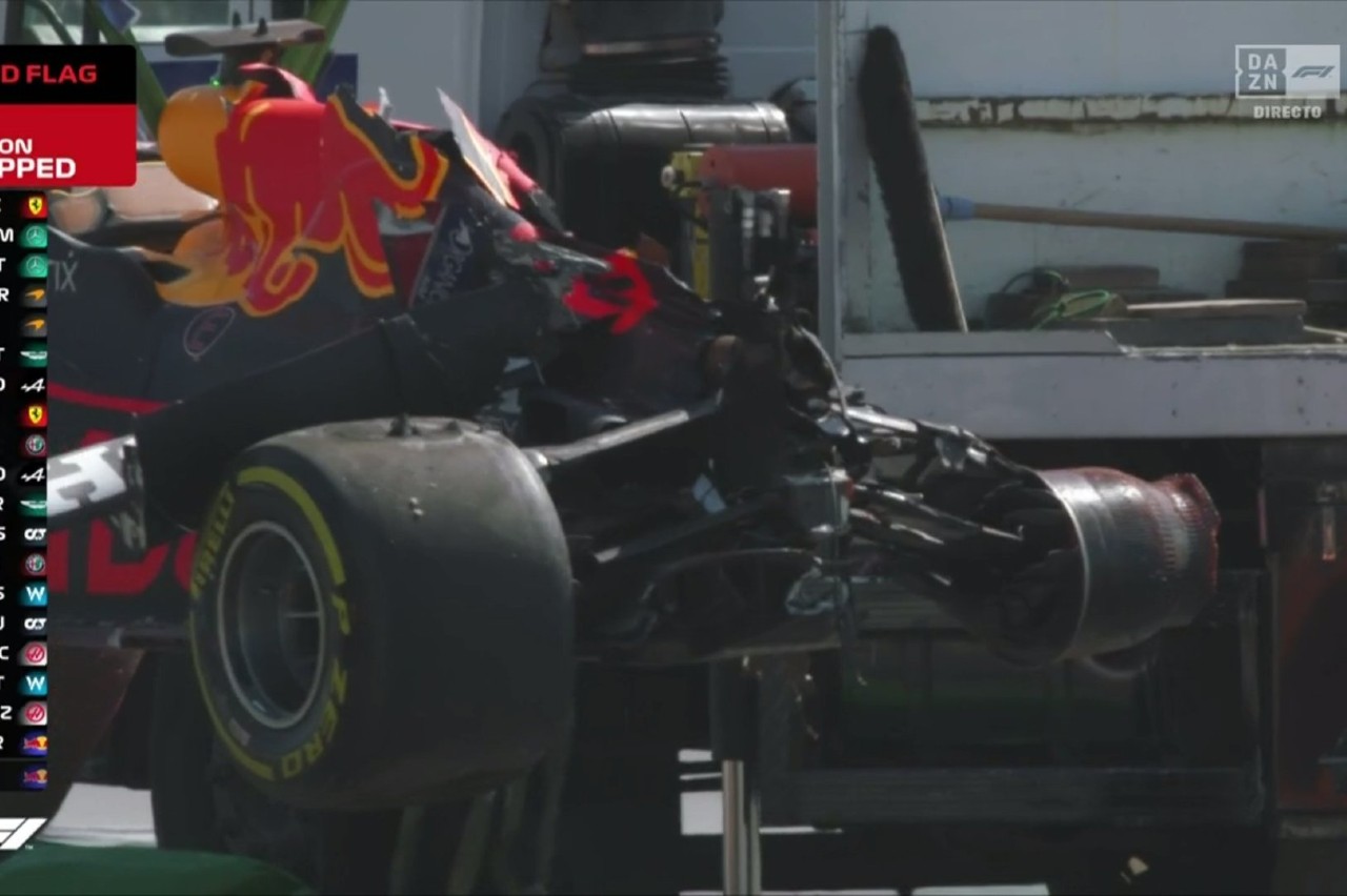 Accidente de Max Verstappen