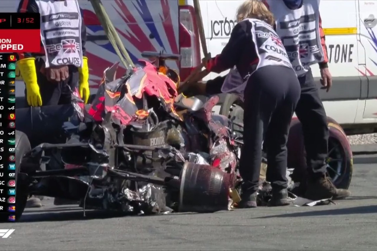 Accidente de Max Verstappen