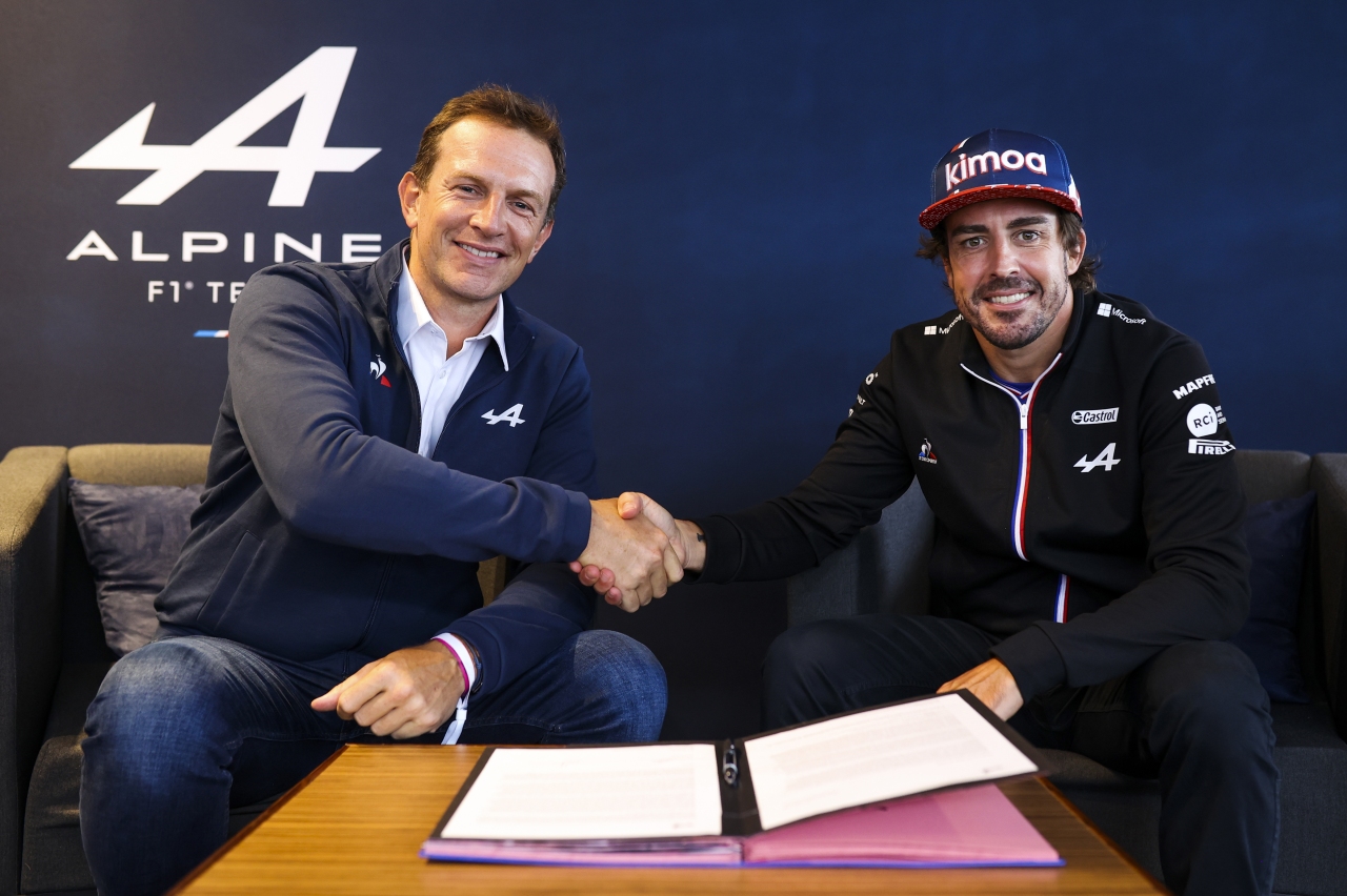 Fernando Alonso renueva Alpine F1 Team 2022