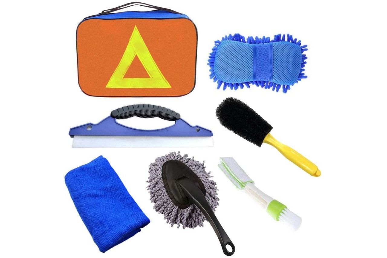 Kit accesorios limpieza coche
