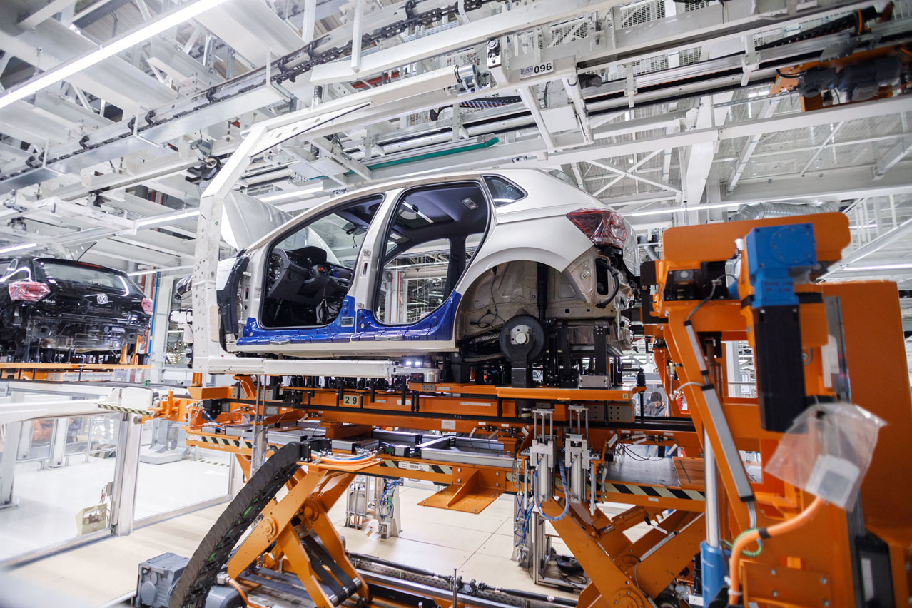 boda de un Volkswagen Polo en la fábrica de Landaben, Navarra