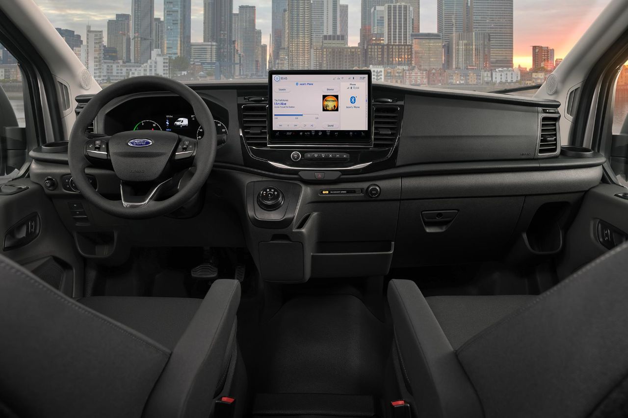 Prueba Ford e-Transit 2022 interior